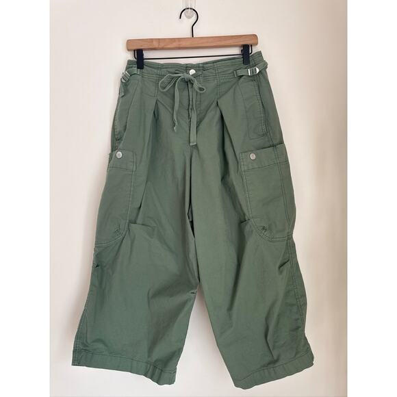 Anthropologie Pilcro Slouchy Fit Surplus Cropped Cargo Pants, Size 29P - Picture 2 of 9